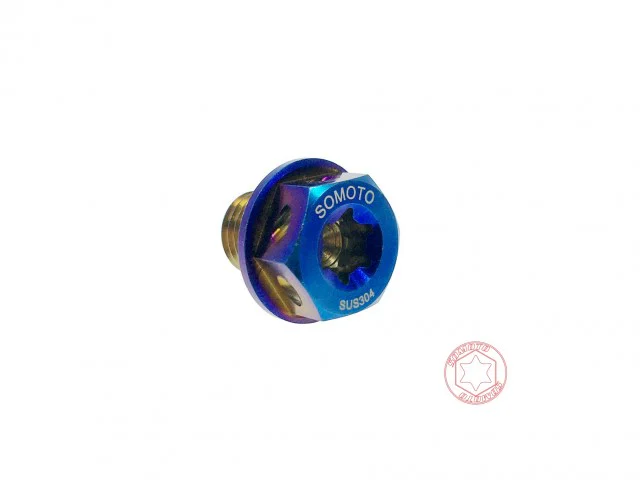 齒輪油磁石洩油螺絲・鍍燒鈦